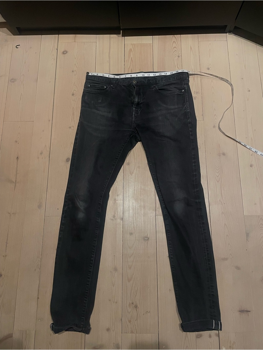 Goodthreads Selvedge Black Skinny Jeans - Faded Dark Wash